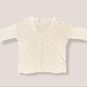 Cream knit sweater